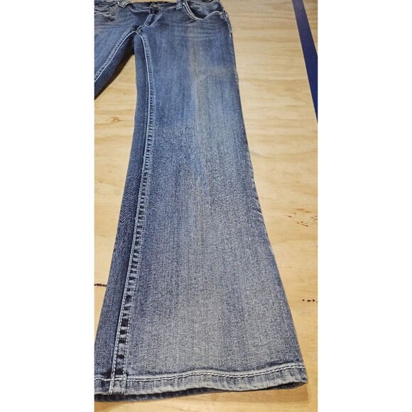 Shyanne Jeans Womens 32 short ANNWE Mid Rise Bootcut Blue Denim Stretch - Picture 2 of 16